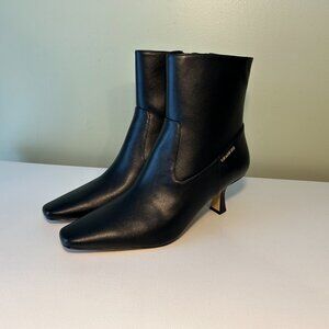 Coach Women's Leather Kitten Heel Bootie